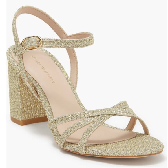 Stuart Weitzman Starla 75 Block Heel Sandal Size 9 - Picture 1 of 9